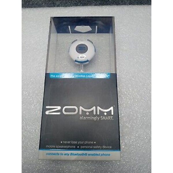 ZOMM Wireless Leash for Mobile Phones, Bluetooth Speakerphone (White)