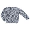 NAME IT Mädchen Strickpullover Leral meliert in Schwarz/Weiß, 116