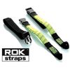 ROK Strap Adjustable Motorcycle Stretch 18"-60" 2-Pk - Lime Green