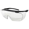 Face Trick Glasses OSG650 Pollen Disease Prevention / Splash Protection Glasses Overglass Mask with UV Protection and Anti-Fog Treatment, High Performance Sabae Manufacturer Lens, Black Matte/Clear UV Anti-Fog Lens -