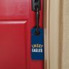 Emory University Eagles Logo Plastic Door Knob Hanger Sign - Image