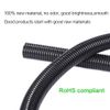 Alex Tech 25ft – 1/4 inch Split Wire Loom Tubing Wire Conduit – Black