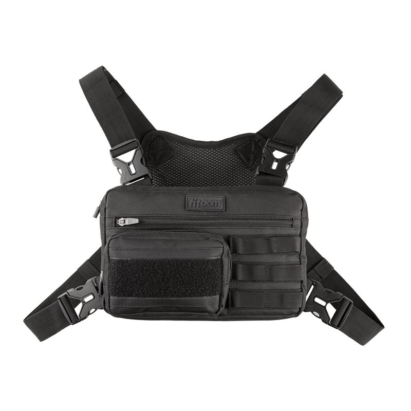 Fitdom Tactical Inspired Sports Utility Chest Pack. Chest Bag for Men ...