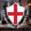 St Georges Day Decorations Window Sticker - St George Shield Car Window Sticker