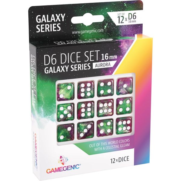 Gamegenic, Galaxy Series - Neptune - D6 Dice Set 12 mm