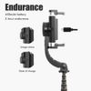 Fiegcit Smartphone, Gimbal Stabilizer, Selfie Stick, Tripod, Bluetooth, Extendable, 360° Automatic Rotation, Stable Photography, Smartphone Tripod, Wireless Shutter, Remote Control, Foldable, Compact,