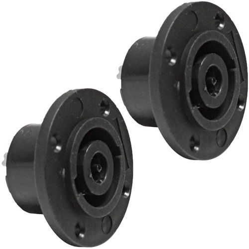 Seismic Audio - Two Pack Speakon Panel Mount Connector - 8 Pole - Requires G Size Panel mounting Holes - Jack Plate Connector