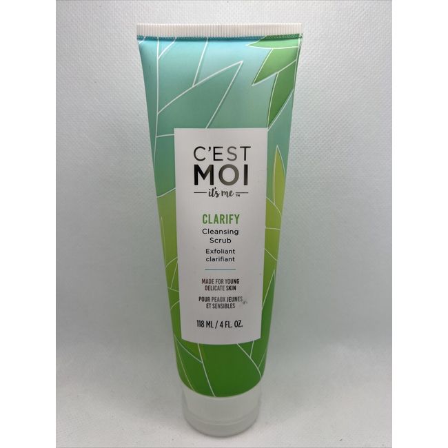 C’EST MOI It’s me Clarify Cleansing Scrub Exfoliant For Young Skin 4 oz SEALED!