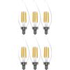 (6 bulbs) GE ultra bright LED 100 watt equivalent CA12 Daylight Dimmable