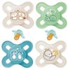Mam dummies Start 0-2 latex , pack of 4 mini dummies 0+ incl. boxes