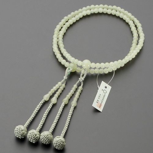 Buddhist Altanya Takita Shoten Prayer Beads Shingon Buddhist Beads for Women, Green Onyx 8 inch, Pure Silk Hanbantou ◆ Kyoto Prayer Beads, Honren Beads, Two-wheel Beads, Shindun, Official Prayer Beads (Kyo Nenju Beads Manufacturer's Certificate issued by 