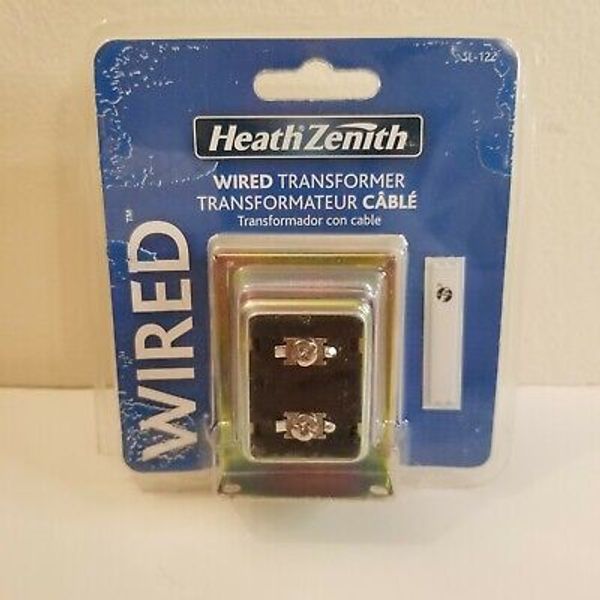 Heath Zenith SL-122 Metal Wired Door Chime Transformer, NOS