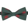 King & Priory Dark Green Embroidered Welsh Dragon Bow Tie