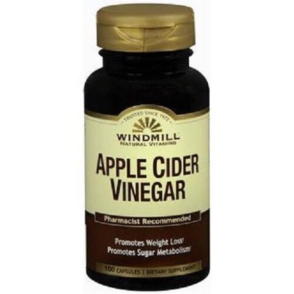 Windmill Apple Cider Vinegar Capsules, 100 Ct (5 Pack)