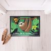 Close Up Sloth Doormat Come in and hang out