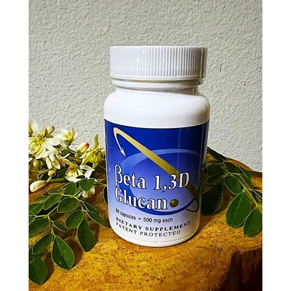 BETA 1,3D GLUCAN 500mg 60caps DIETARY SUPPLEMENT IMMUNE SUPPORT TRANSFER POINT