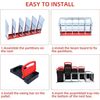 Chicken Nesting Box Red 10 Compartments Hen Laying Boxes Auto Egg Collection