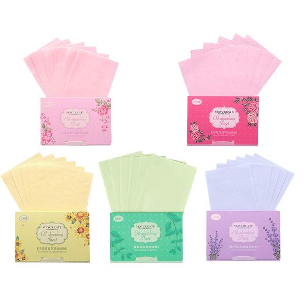 5 Boxes Natural Oil Absorbing Tissues Face Oil Blotting Paper Oil Blotting Sheets