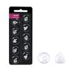 MiniFit Open Dome 8mm Ear Tips for Oticon Hearing Aids with Multifunction Cleaning Brush Tools Kit