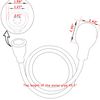 U-BCOO Sink Spray Rubber Hose Portable Shampoo Sprayer (Style 1)