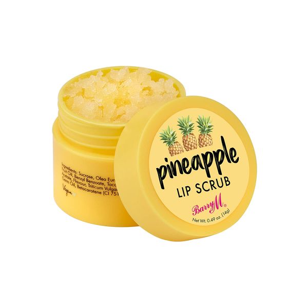 Barry M Cosmetics Lip Scrub Exfoliating Lip Treatment, Pineapple, Colour