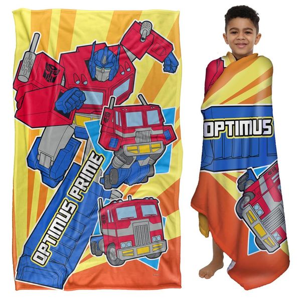 Transformers Blanket, 36"x58" Optimus Prime Transform Kids Silky Touch Super Soft Throw Blanket