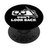 Don't Look Back x Skull Skeleton Blackwork PopSockets Swappable PopGrip
