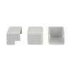 Construct Pro Raceway Outside Corner Adapters (5-Pack, 1.38”, White)
