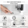 SINKINGDOM Garbage Disposal Sink Top Air Switch Kit with Long Button, Chrome(Brass cover)