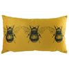 Evans Lichfield Gold Bee Cushion Cover, 30 x 50 cm