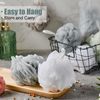 32 Pcs Bath Sponge Shower Loofahs Bulk 60 g Bamboo Charcoal Body Shower Sponge Large Mesh Puff Soft Scrubber for Men and Women Exfoliating Shower Pouf Balls with Bathing Accessories (Bright)
