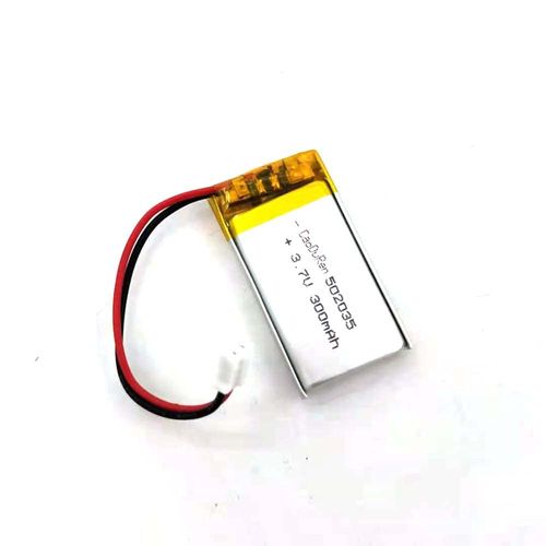 Rechargeable 3.7V Li Lipo Lithium Polymer Ion Battery Pack with 2 Pin 2.0mm/1.25mm JST Connector (502035 300mAh 2.0Jst)