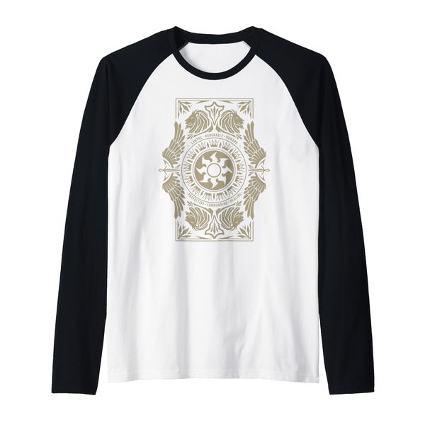 Magic: The Gathering White Plains Mana Raglan, black, s