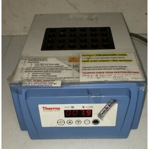 THERMO SCIENTIFIC 88870001 Digital Dry Bath Heater 120V Single Block