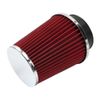 Red 3inch 76mm High Flow Inlet Dry Air Filter Cold Air Intake Cone Replacement