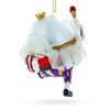Regal Egg King Blown Glass Christmas Ornament