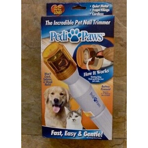 Pedi Paws pet nail trimmer battery powered pre-owned VG