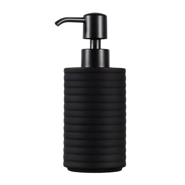 Luxspire Soap Dispenser, 360ml Sink Dish Soap Dispenser Hand Wash Dispenser Liquid Soap Dispenser Container Refillable Kitchen Soap Dispenser Shampoo Shower Dispenser for Bathroom Laundry, matte Black