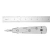 Alnicov Punch Down Tool Ethernet Krone Type Tool for RJ45 Wall Socket Cat5 Cat6 Ca7 Network Telecom Phone Cable Socket Impact IDC Data Punchdown with Wire Stripper Combo Terminal Insertion Tools White