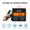 Small Digital Engine Tachometer Inductiv Chainsaw Replaceable Battery Waterproof Tachometer for Chainsaw Marine ATV Motorcycle UTV Engine