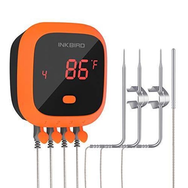 Waterproof 150 Ft Bluetooth Meat Thermometer Ibt4xc With Magnet Timer Alarm And