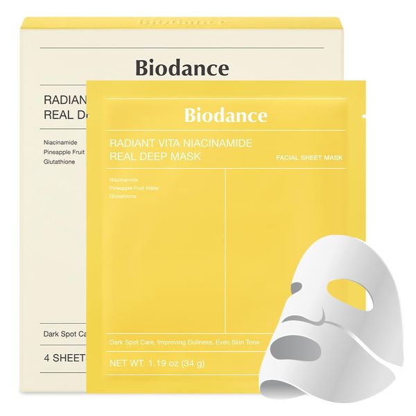 Bio-Dance Hydrogel Mask 4 Types (4 Pieces, Bita)