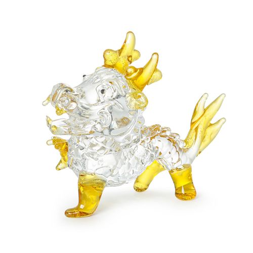 Dragon Figurine Crystal Dragon Figurine Dragon Object Glasswork Dragon God Dragon Figurine 2024 Zodiac Feng Shui Goods Good Luck Figurine Amulet Feng Shui Goods New Year Decoration Car Decoration Room