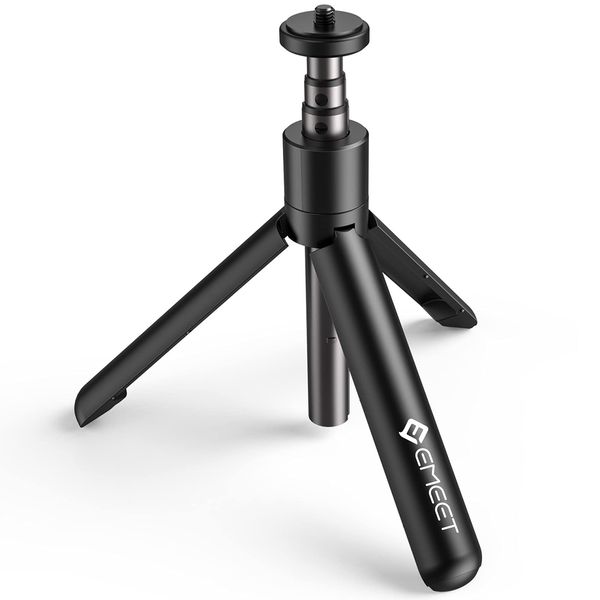 TD303 Mini Tripod EMEET Camera Stand, Webcam Stand, Camera Tripod, Tabletop Tripod, Compatible with 1/4" Screw Hole, Lightweight, Compact, Adjustable, Compact Camera, Compatible with eMeet Webcam C960