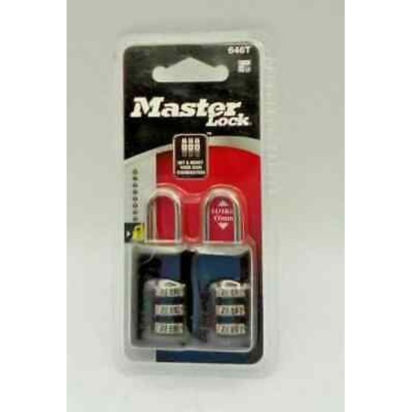 Master Lock-Set Your Combination-Level 2- 646T-2 Padlocks Pack