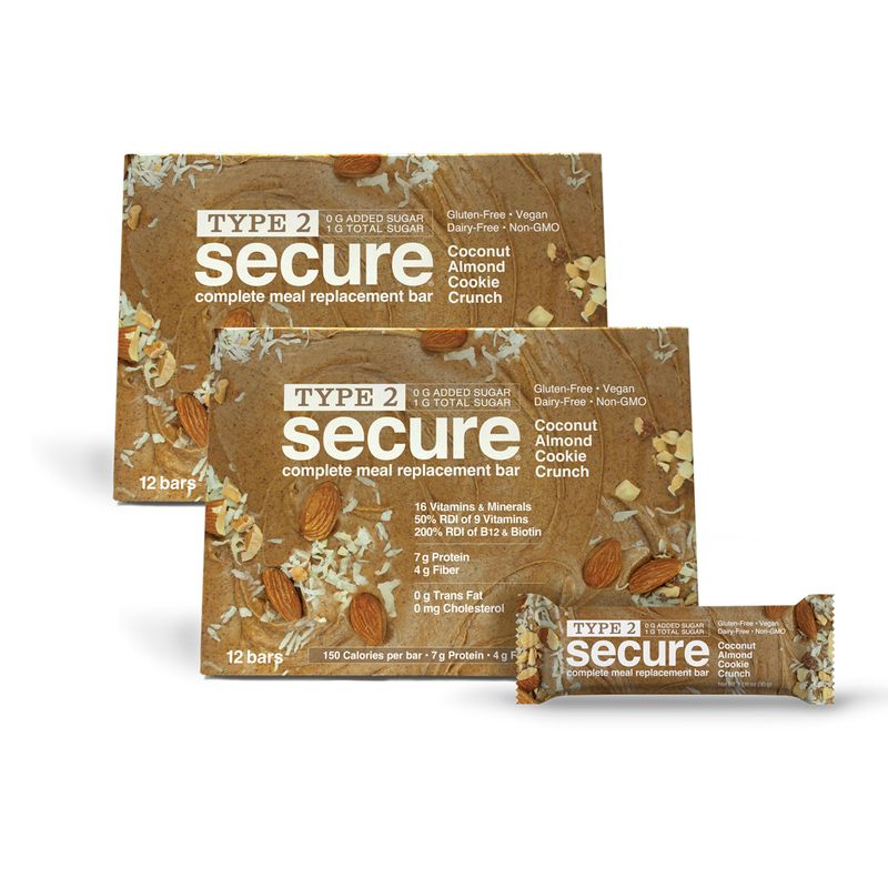 ANDREW LESSMAN Type 2 Secure Complete Meal Replacement Bars – Coconut ...