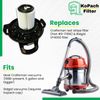 Craftsman & Ridgid Replacement Filter 4 pack By Kopach, Part # 17816