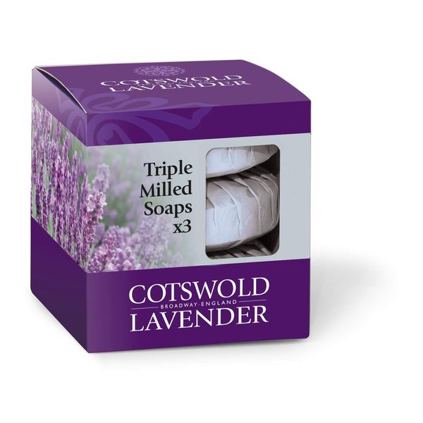 Cotswold Lavender Pack of 3 Soaps