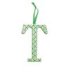 Mud Pie Summer Fun Girl Nursery Decor Small Tin Letter Initial (Letter T Patterned)