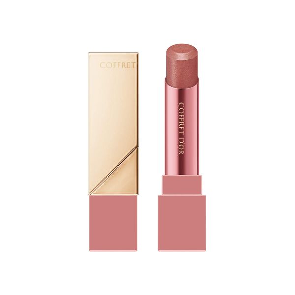 Coffret Doll EX-08 Skin Synchronous Rouge Lipstick, Unscented EX-08, Metallic Pink, 0.1 oz (4.1 g)